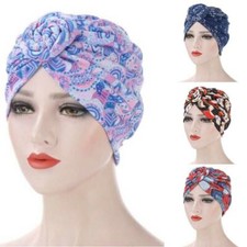 Muslim Stretch Hijab Caps Hair Loss Head Turban Hat Chemo Cap Scarf Wrap Women