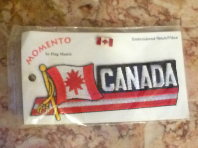 Moment By Flag Matrix Embroidered Patch Piece CANADA NEW Sealed Pin & Patch 
