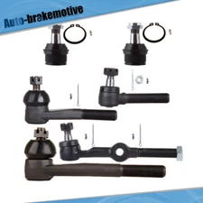 6pcs Lower Ball Joint Tie Rod Ends Drag Link For 1979-1984 85 1986 Chevrolet K10