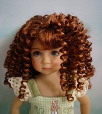 Monique Bernadette golden auburn wig Size 8-9 for Effner Little Darling doll