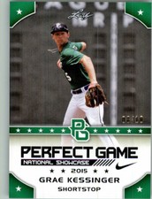 GRAE KESSINGER 2015 Leaf Perfect Game All-American SHOWCASE GREEN Rookie #/10