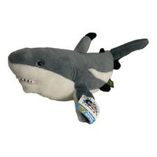 Wild Republic Blacktip Reef Shark Gray Plush 2014 Stuffed Animal 15 Long NWT