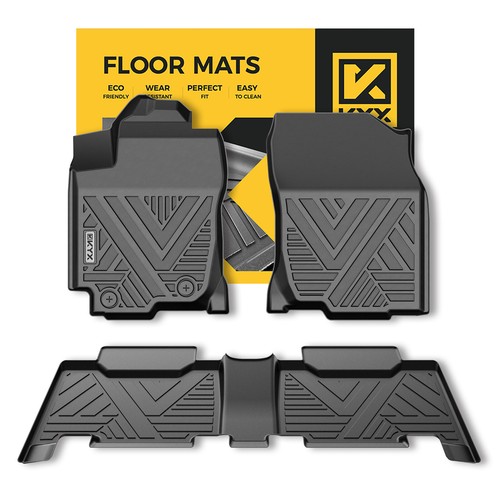 Car Floor Mats for 20132018 Toyota RAV4 AllWeather TPE Rubber Floor Mats Black eBay