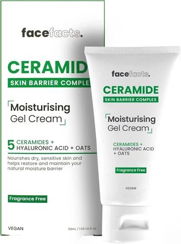FACE FACTS CERAMIDE SKIN MOISTURISING GEL CREAM FRAGRANCE FREE 50ML - Picture 1 of 4