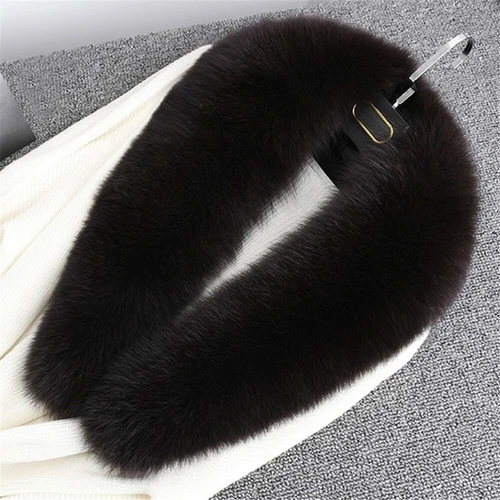 100CM Real Fox Fur Scarf Collar Women Winter Neck Warm Fox Scarves Unisex Shawl - Bild 16 von 47