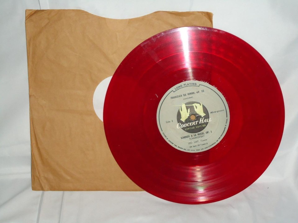 RARE 10" CONCERT HALL BAMBERG SYMPHONY ORCHESTRA RED VINYL RECORD eBay
