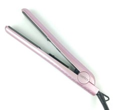 1.25" Flat Iron Blush Pink Floating Ceramic Ionic Variable Temp Cortex Blk. Dual