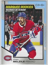 2020-21 O-Pee-Chee Update Marquee Rookies Blue #645 Alex Belzile Canadiens