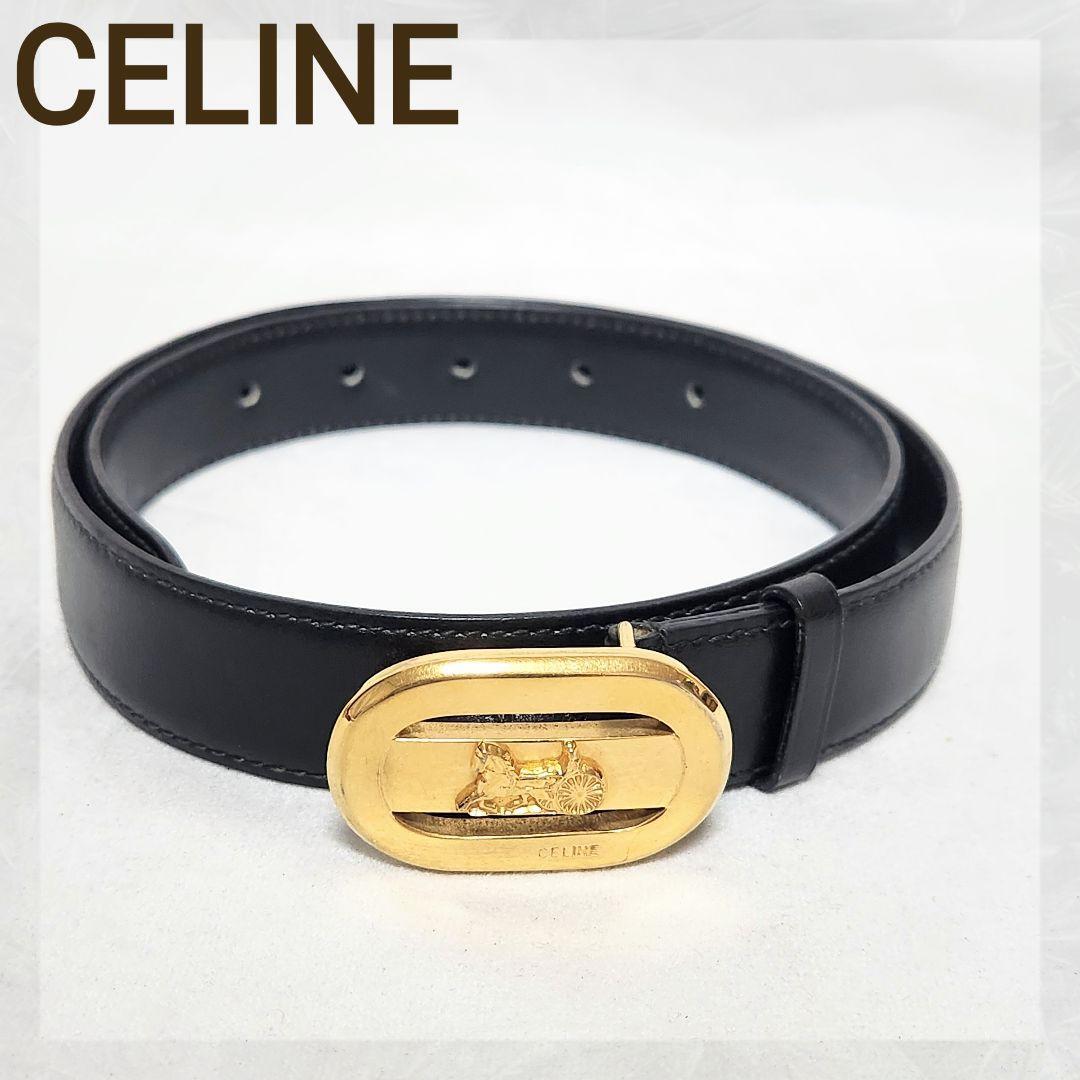Celine Leather Belt with Carriage Pattern Buckle | eBay Celine Leather Belt with Carriage Pattern Buckle | eBay