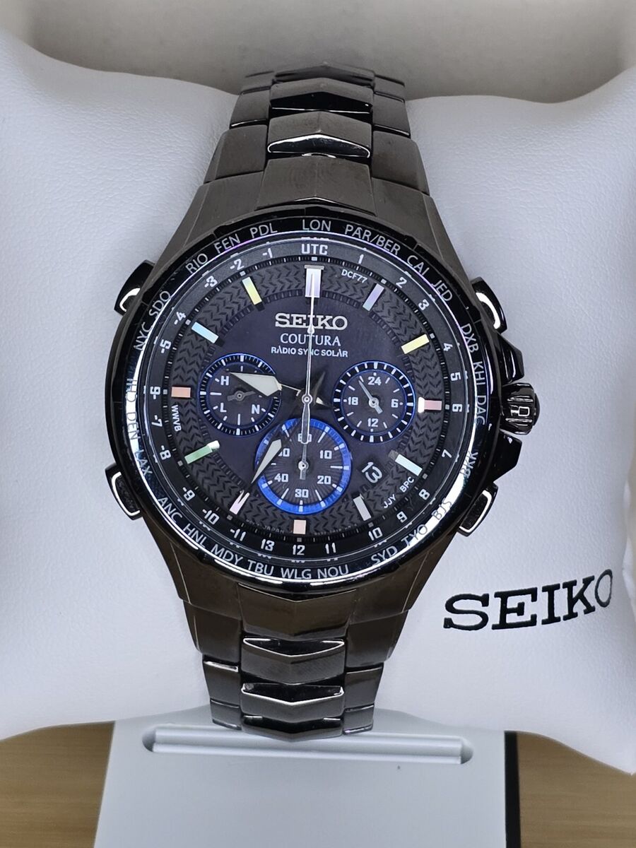 SEIKO, COUTURA Model SSG021 RADIO SYNC SOLAR, BLK 8B92-0AX0 SEIKO, COUTURA Model SSG021 RADIO SYNC SOLAR, BLK 8B92-0AX0