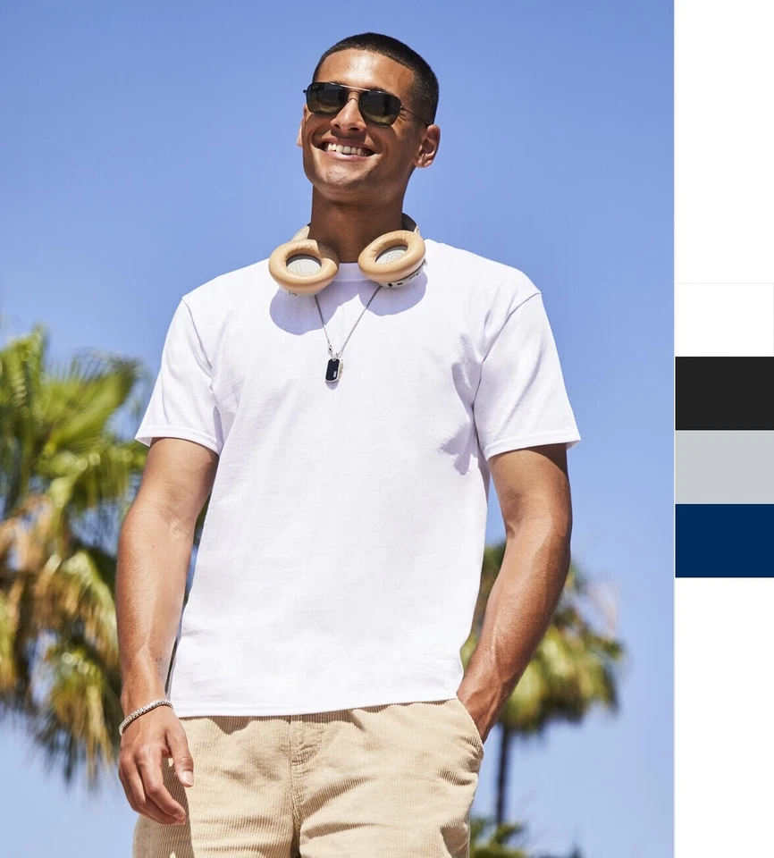 10er Pack Fruit of the Loom Herren T-Shirt Heavy Cotton S-3XL T 61-212-0 NEU