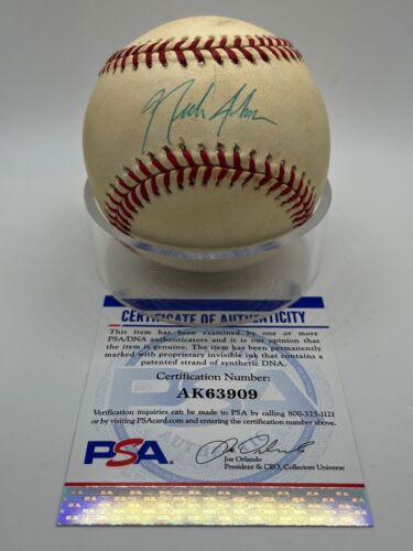 Autographe officiel de baseball signé Nick Johnson Yankees Expos Nationals ADN PSA - Photo 1/2