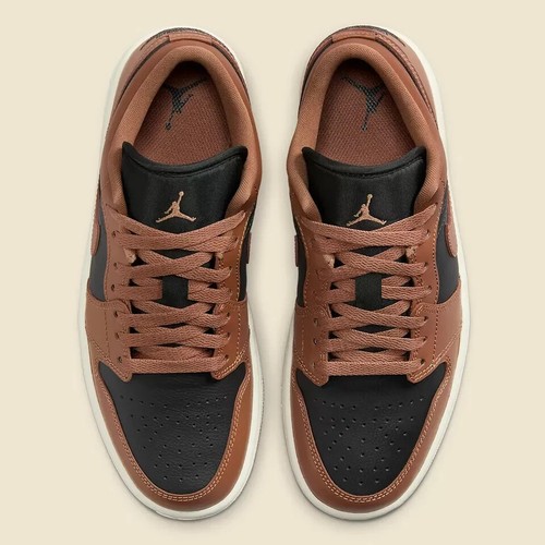 NEW Air Jordan 1 Low Women's Size 6 Off Noir/Archaeo Brown-Sail DC0774-021 - Picture 4 of 8