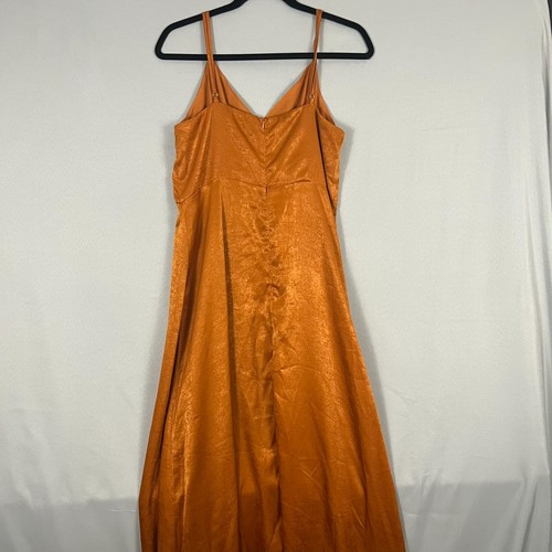 Lulus Dress Womens Large Copper Rust Orange HOCO Prom Bridesmaid Wedding Guest - Picture 8 of 12