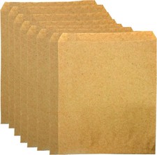 Flat Paper Bags 1000 Natural Kraft Retail Gift Medium Merchandise 8 " x 11"