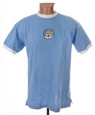 MANCHESTER CITY 1960'S HOME FOOTBALL SHIRT JERSEY SCORE DRAW REISSUE SIZE M