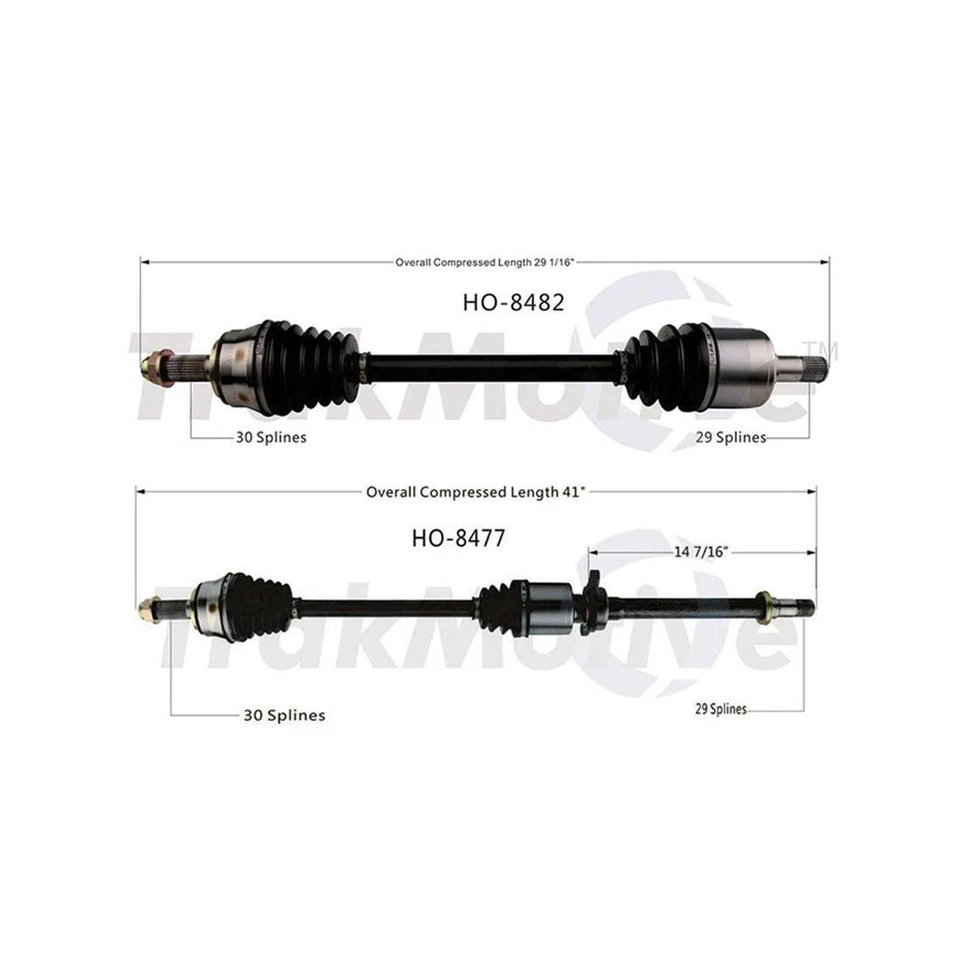 2 juntas de eje CV delanteras Surtrack para Honda Odyssey 2011-2013 Foto 2 de 4