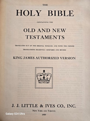 The Holy Bible Authorized King James Version 1959 Religious Institute of America - Bild 21 von 21