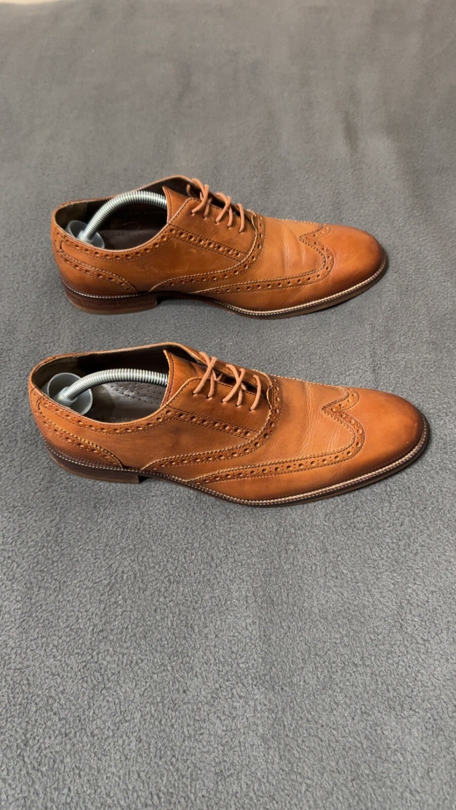 SAOLA Scarpe da uomo Cole Haan Williams Wingtip II Brogue Oxford marrone chiaro Grand.Øs taglia 9 5
