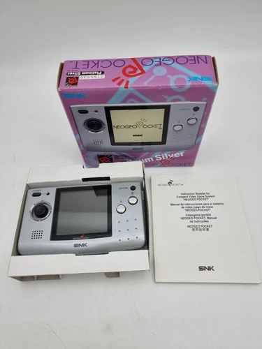 Neo Geo Pocket Platinum Silver Console Box Japan Used