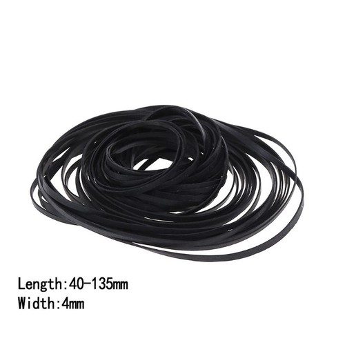 50 PCS Mix Cassette Tape Machine Belts Assorted Common Drive Flat Rubber Belt - Picture 4 of 9
