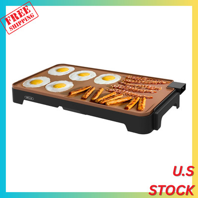 Electric Ceramic Titanium Griddle, Make 15 Eggs At Once, Healthy-Eco Non-stick C