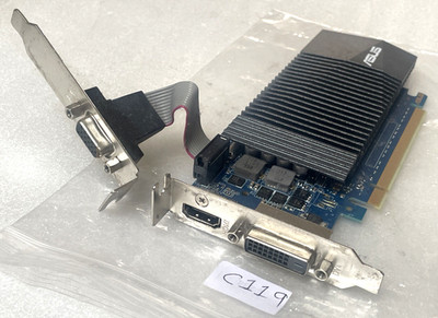 ASUS NVIDIA GeForce GT710 1GB GDDR5 PCI-E HDMI DVI VGA Video Grafikkarte