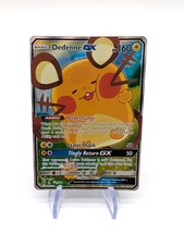 Pokémon TCG Dedenne GX Alternate Art Card 195a/214 Unbroken Bonds NM