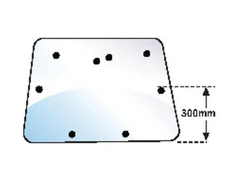 Rear window to fit Massey Ferguson 360, 390, 399 tractor as 3477716M1 glass - Image 3 of 3