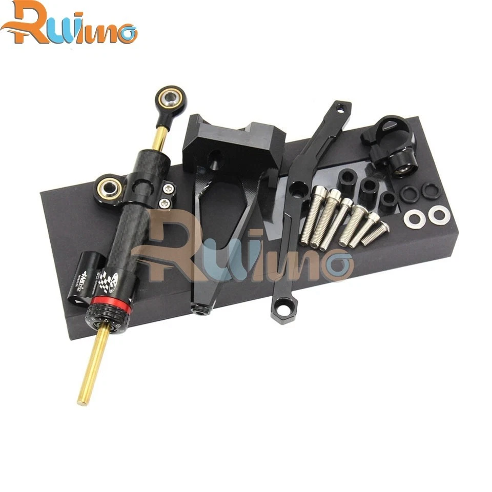 Kit de soporte amortiguador estabilizador dirección moto yamaha mt-09 fz09 2013-2020 Foto 2 de 4