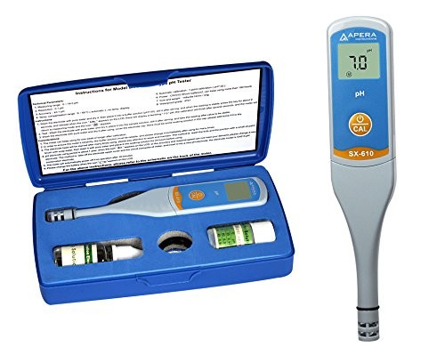 Apera Instruments, LLC-AI221 SX610 Waterproof pH Pen Tester, ±0.1 Blue 