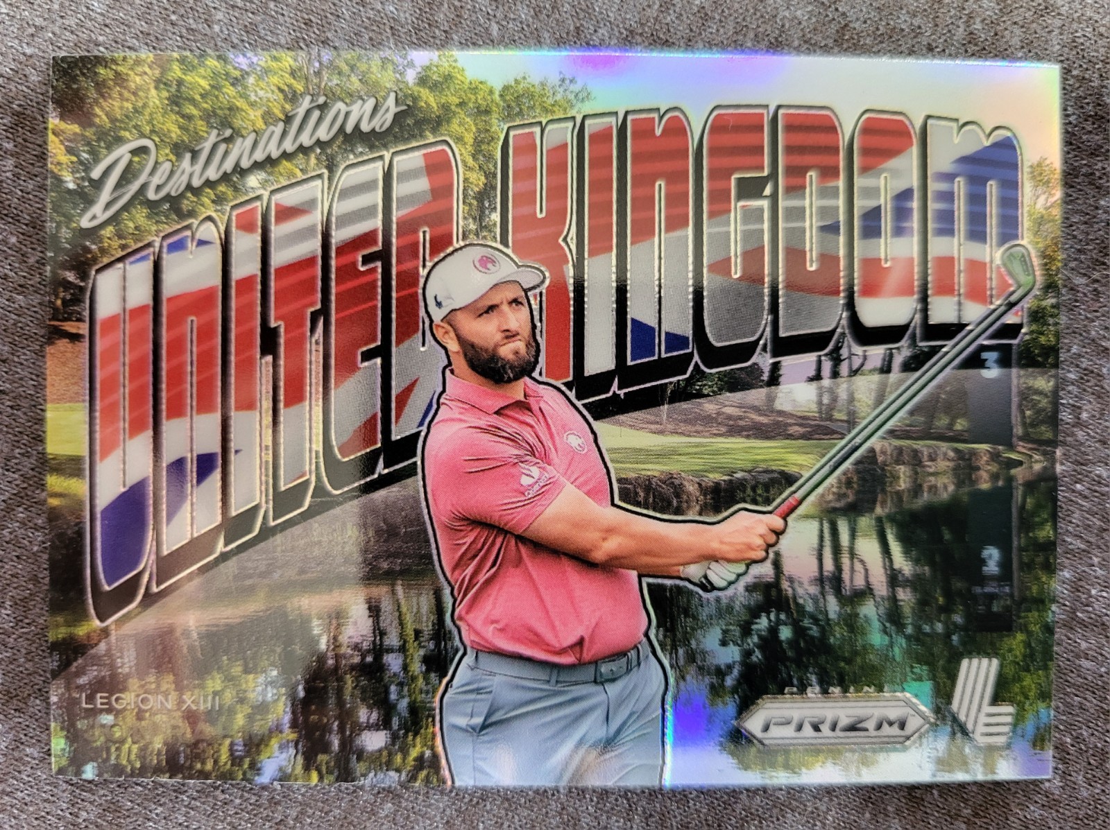 2024 PRIZM LIV GOLF #11 JON RAHM DESTINATIONS SSP Case Hit United Kingdom