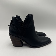 Women s Crown Vintage Stavie Bootie Black Leather Size 7.5 M