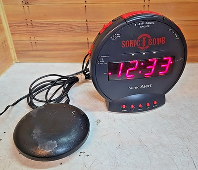 Sonic Alert Sonic Bomb Ex Loud Alarm w/ Super Shaker Unit; SBB500SS V3; Repairs