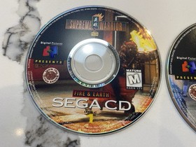 Sega CD SUPREME WARRIOR Disc 1 & 2 LOOSE DISCS ONLY!