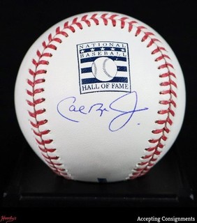 Cal Ripken Jr. Signed Rawlings Hall of Fame OMLB Baseball AUTO Beckett BAS COA