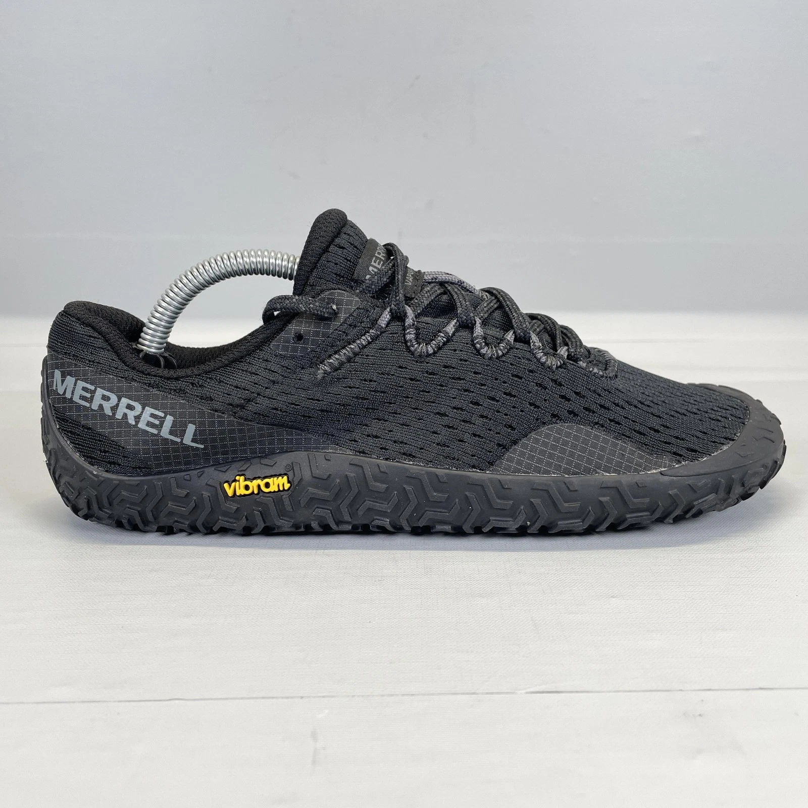 Merrell Vapor Glove 6 Shoes Womens Size 7 Black Mesh Barefoot Running Sneakers