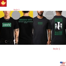 Oasis Mexico City Estadio GNP Seguros Concert Shirt Custom Tour Dates Band Tee