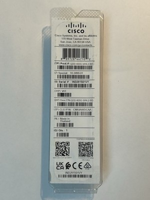 Cisco QDD-400G-SR4.2-BD 400G QSFP-DD MPO-12 100M OM4 MMF Transceiver New w/Holos
