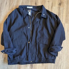 Bulwark FR JNJ6 Nomex Bomber Jacket Mens XL Navy Flame Resistant Workwear