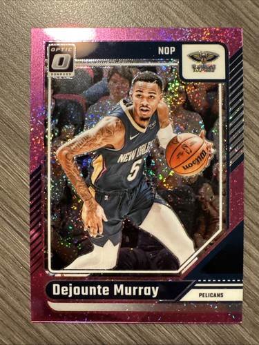 Dejounte Murray 2024-25 Panini Donruss Optic - Pink Glitter Prizm /275 Hawks #48