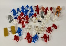 Vntg ASTRONAUT Space Men 40 figure lot 1960/70 s MPC plastic Red, White Blue