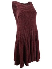 Free People Women's Waterfall Ruffle Dress (S, Bittersweet Combo)