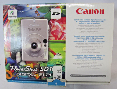 Canon PowerShot Digital ELPH SD100 / Digital IXUS II 3.2MP Digital Camera -...