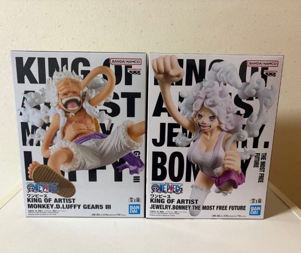 One Piece King of Artist Luffy Gear5 III y Joyería Bonney Figura Set Japón