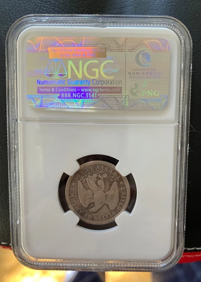 1875-CC Twenty Cent Piece NGC VG 8 - Image 3 of 4