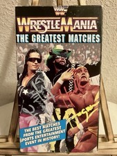 Rare Dual Signed Hulk Hogan Bret The Hitman Hart Vintage 1994 Wrestle Mania VHS