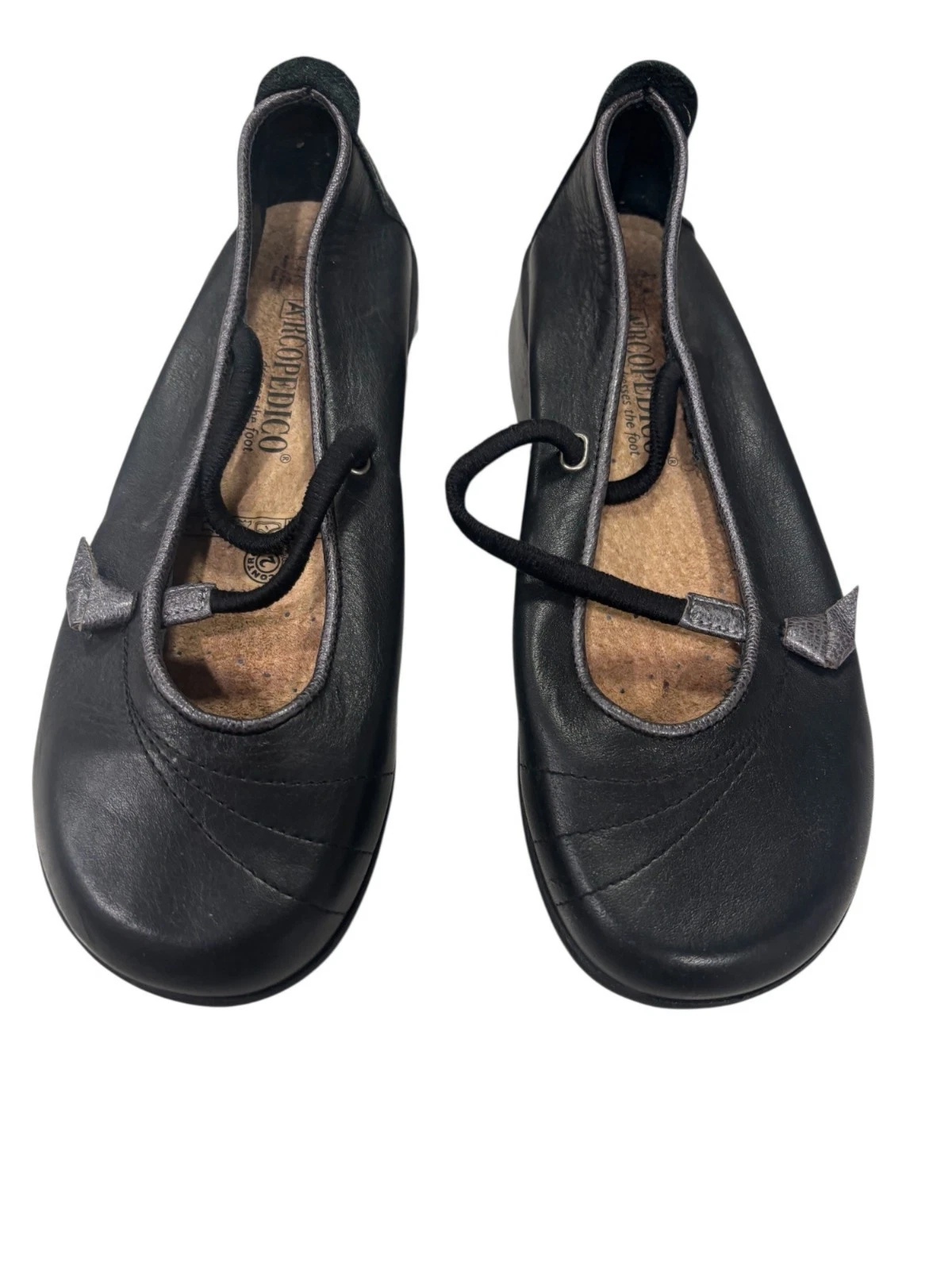 Arcopedico Black Leather Mary Jane Flats Womens 39 US 6 Comfort Travel Shoes
Opens in a new window o