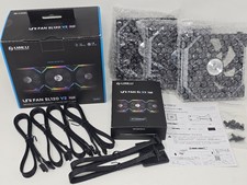 3-Pack Lian Li UNI FAN SL120 V2 120mm ARGB Case Fan Daisy Chain Controller Black