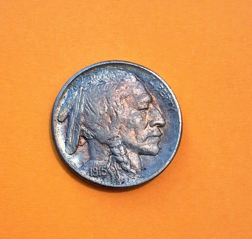 1915-D Buffalo Nickel US Coin - Denver Mint - Gem Toned BU 1915-D